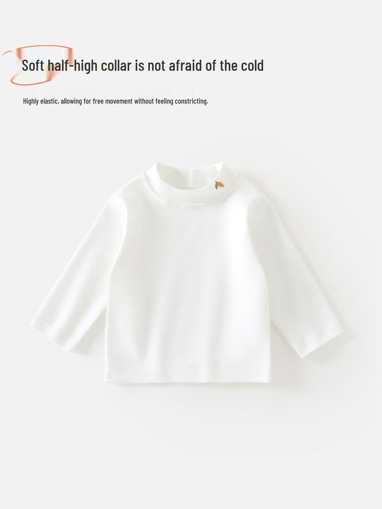 Children's High Neck Base Layer Top for Spring, Autumn, and Winter - Suitable for Infants and Toddlers (Boys & Girls).