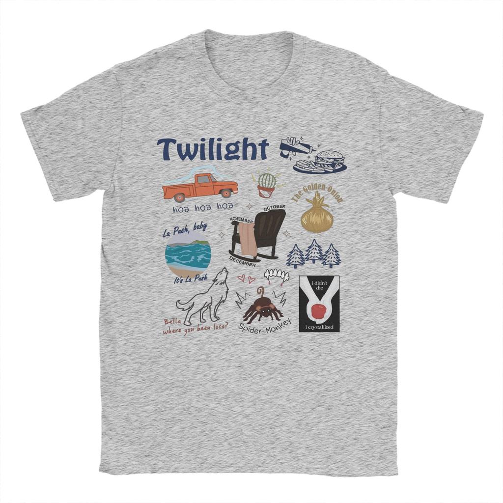 Twilight Movie Things Edward Cullen T-Shirt Men  Vintage Pure Cotton Tees Crew Neck Short Sleeve T Shirts Birthday Gift Clothing
