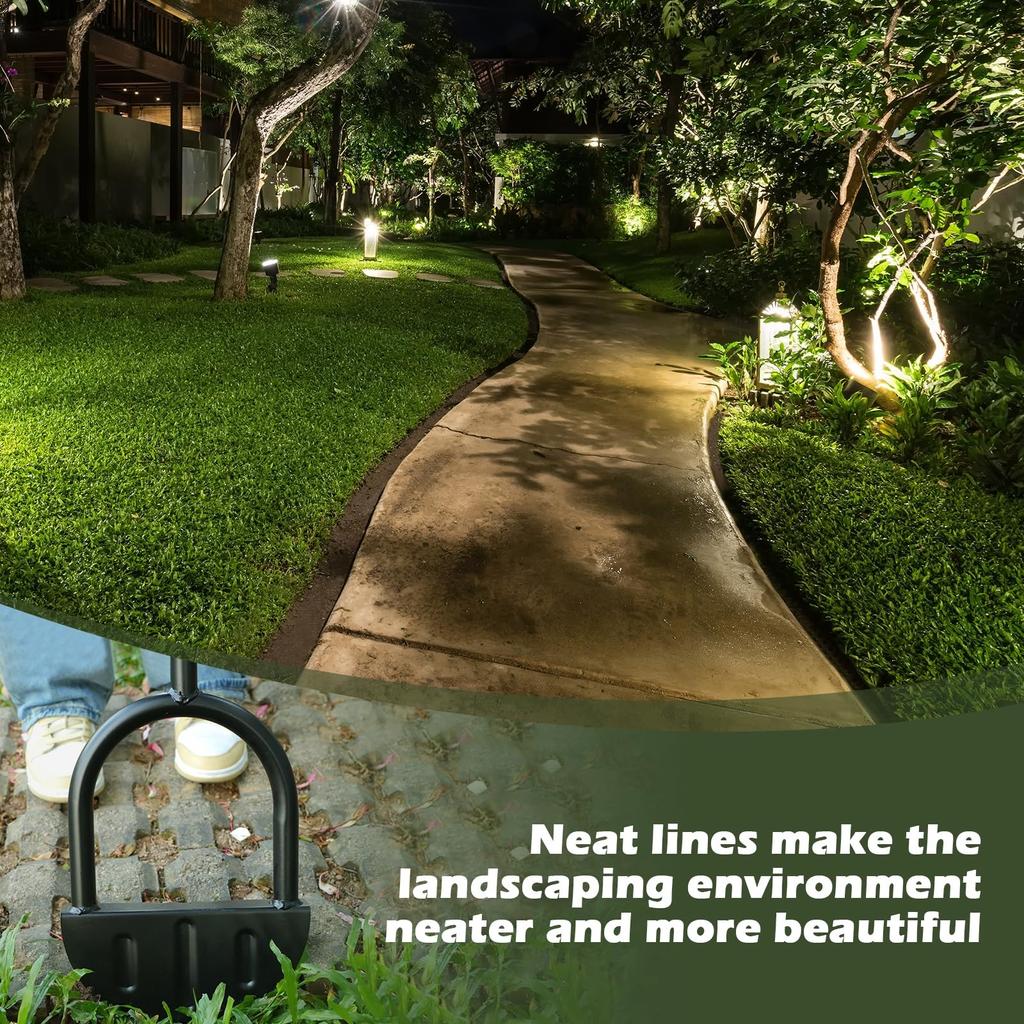 3 Pieces Saw Tooth Edger  Tool Half Moon  Edger With T Grip Manual  Edger Garden Edger For Grass Borders Sidewalks Driveways Gardens, 45 Inc