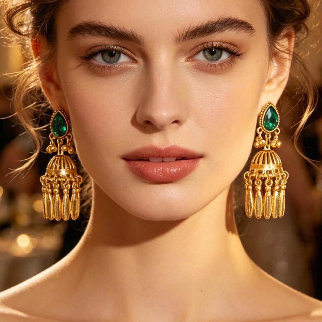 Exquisite Chinese Ethnic Tassel Earrings – Niche Retro, High-End Bell Design