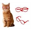 Pet Decoration Supplies Pet Glasses Red, Cat Glasses Frame Ultra-light Photo Cute Decoration