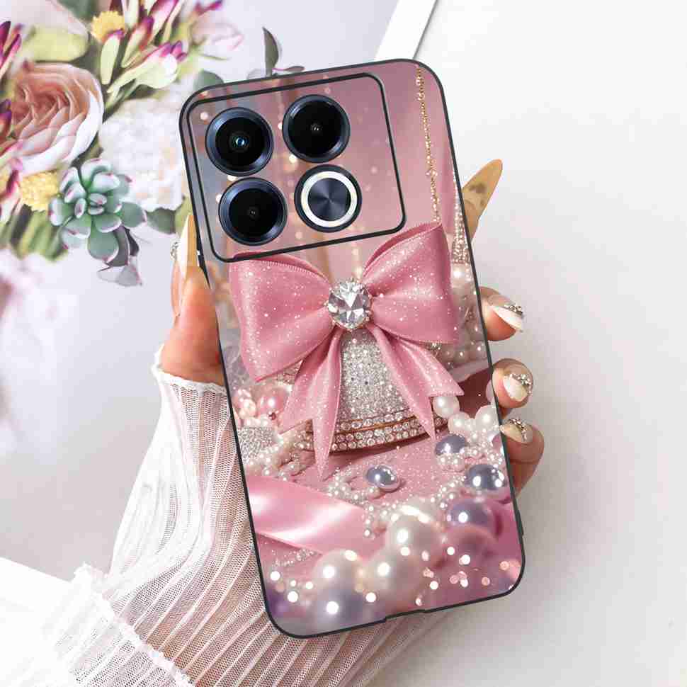 Colorful Butterfly Fashion For Infinix Note 40 5G X6852 Case Silicone TPU Black Cover For Infinix Note40 5G Bumper Shell Fundas