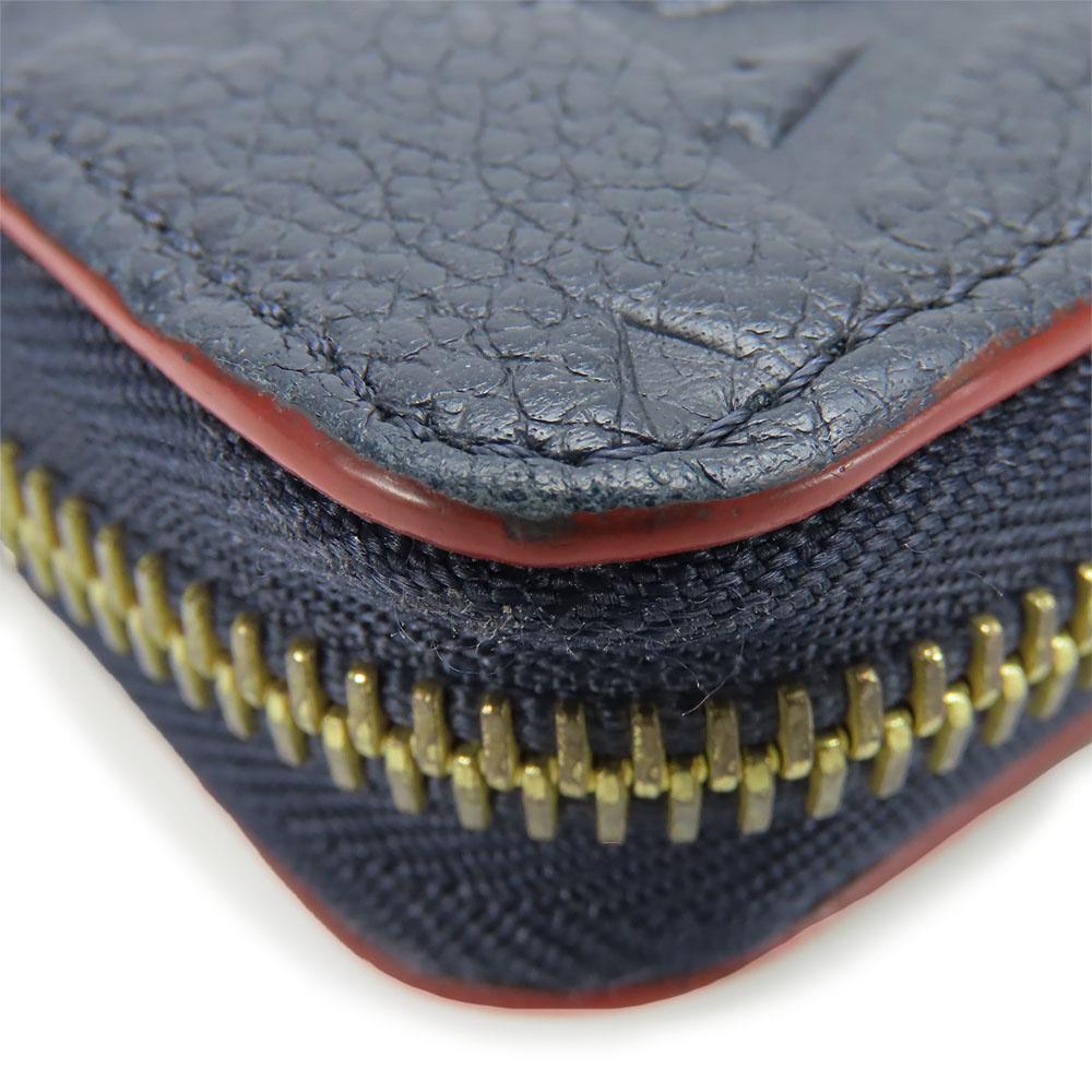 Used LOUIS VUITTON Purse Zippy wallet M62121 Monogram Ann Platt Marine Rouge Navy Zip Around