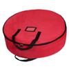Holiday Wreath Storage Bag with Carry Handles, Label Window, Full Closure, and Fabric Storage for Seasonal Items