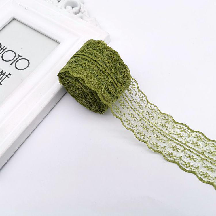 10Meters/Roll 43mm Lace Ribbon Handmade Material DIY Apparel Sewing Fabric Blue Purple Green Pink Red Black White Lace Trimming