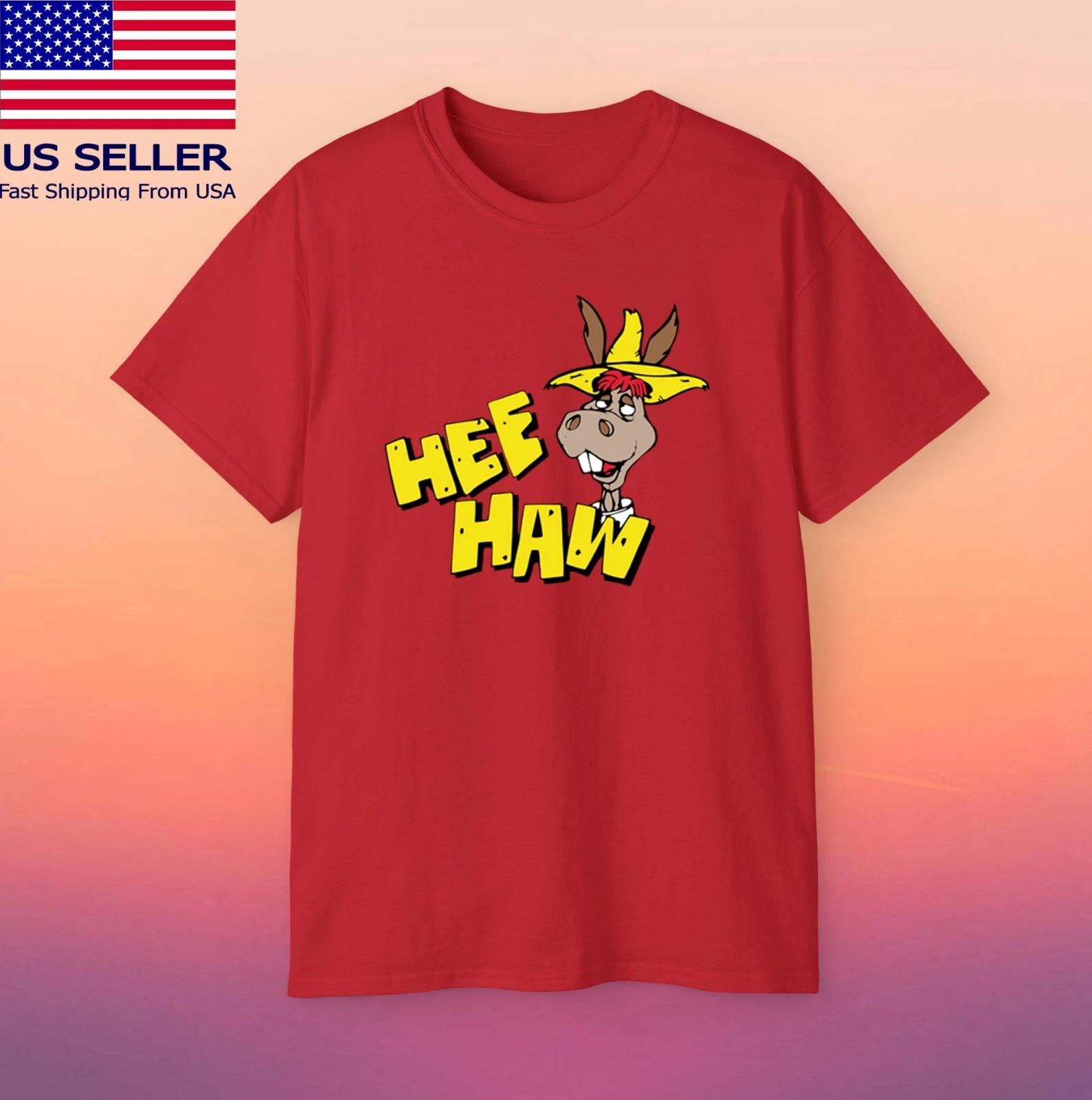 Hee Haw Donkey Cartoon Men s Red Size S-5XL S