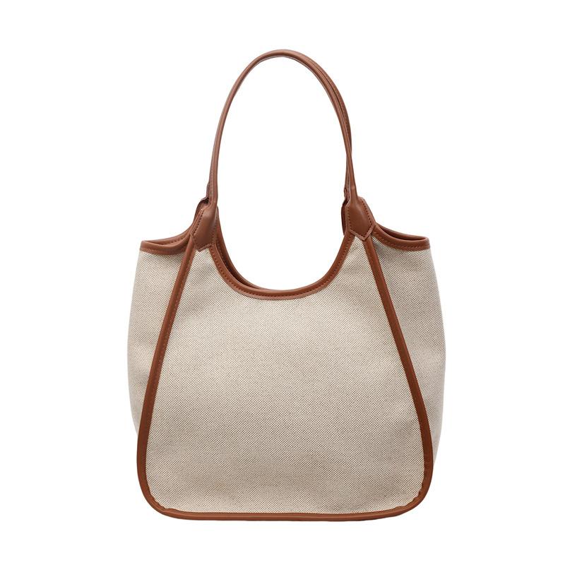 

Autumn and winter new fashion textured tote bag women s trend with retro commuter large-capacity shoulder bag One size коричневый