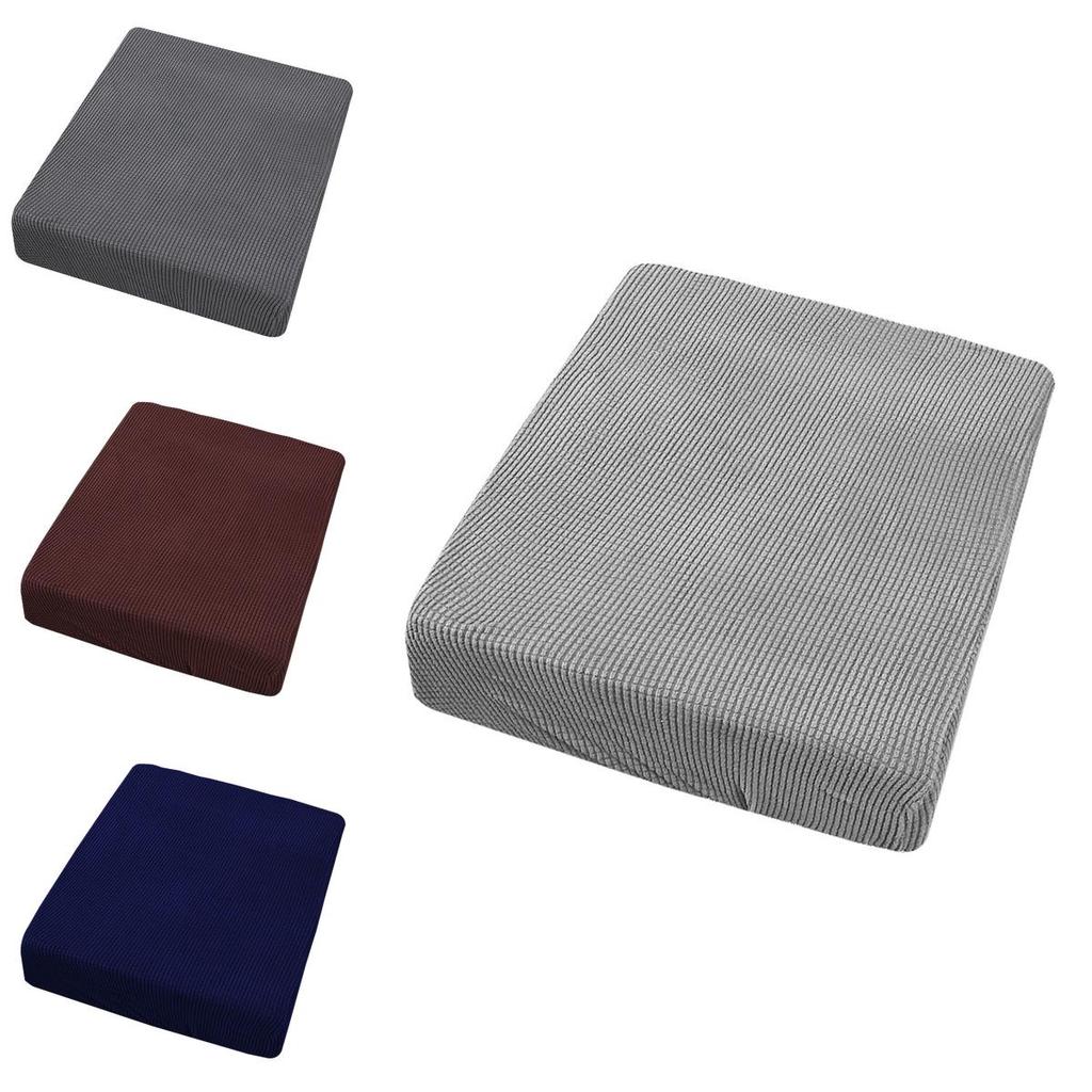 Stretchy Couch Seat Cushion Cover Soft Hand-feeling Easy To Fit Furniture Protector