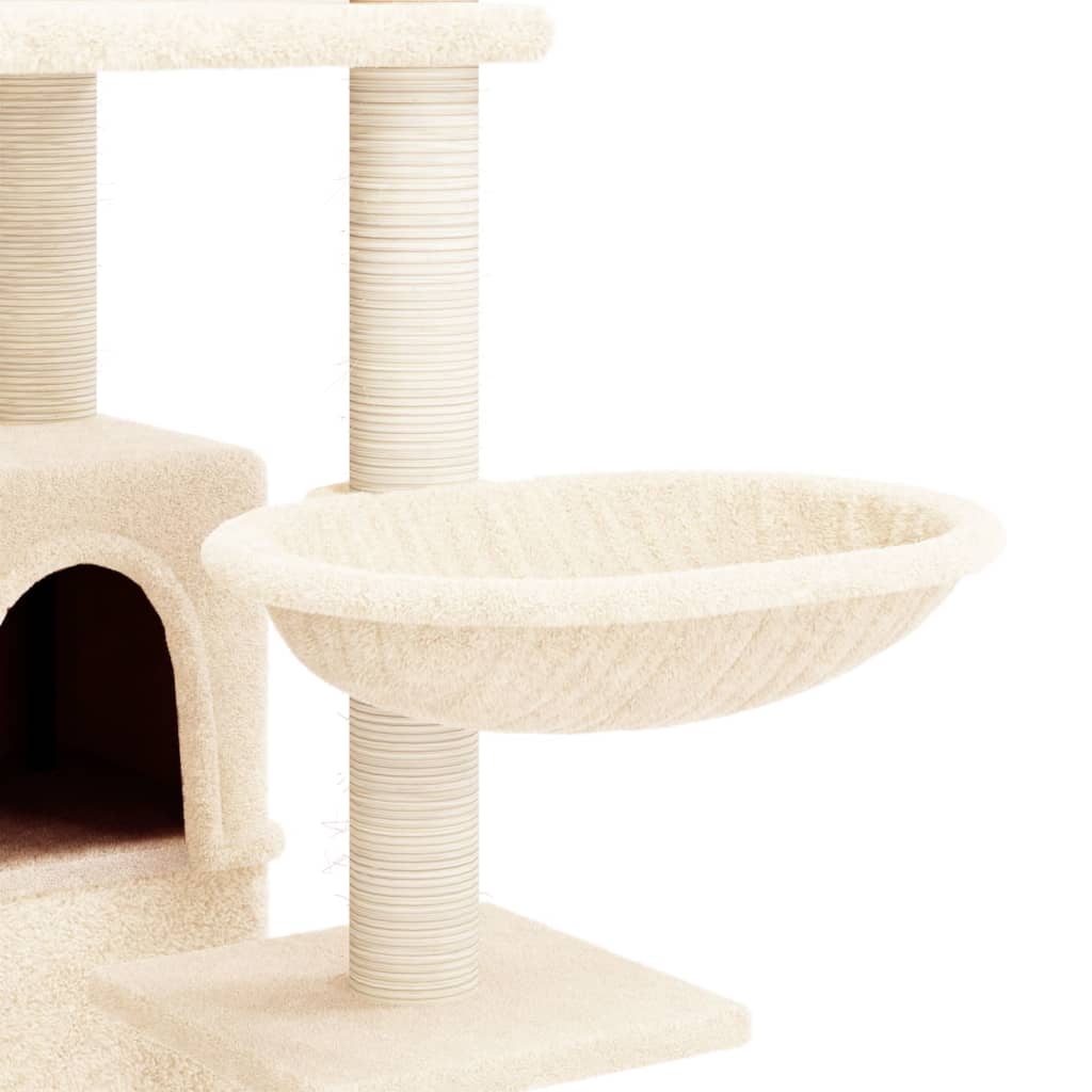 Scratching Post with Sisal Scratching Posts Cream 175 Cm