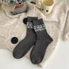 Spring and Autumn Children's Cartoon Felted Dog Girls' Socks Season Cotton Socks College Style Mid-Calf Socks