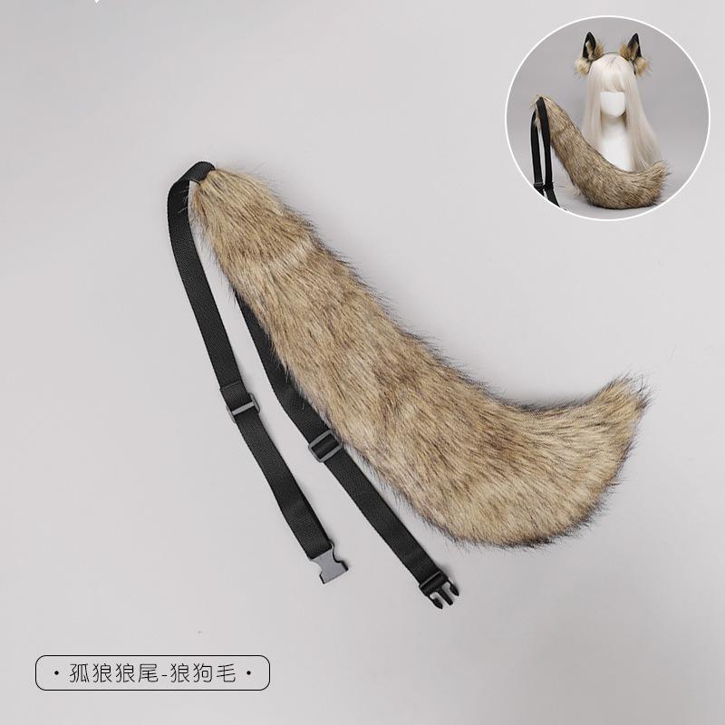 

Повязка на голову с имитацией ушей животных, милое плюшевое платье, модные аксессуары, волк, повязка на голову «одинокий волк», головной убор, аксессуары для волос.