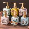 American ceramic hand sanitizer bottle bathroom homestay hotel shower gel empty bottle separate bottle press  dispenser