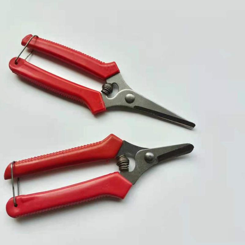 1Pcs High Carbon Steel Gardening Pruning Shears Non Slip Handles Straight Curved Tips For Fruit Thinning Orchard Garden Trimming