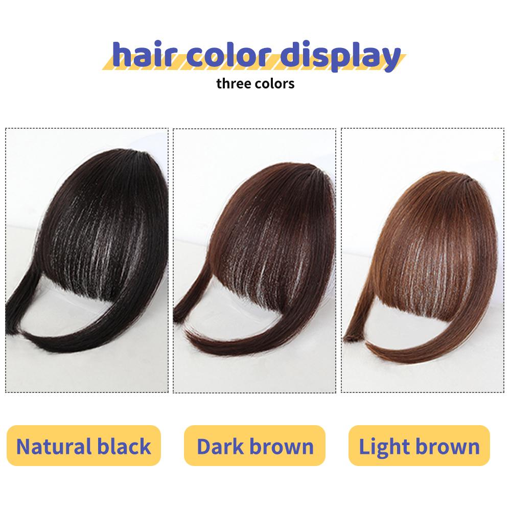 Princess Bangs Hime Cut Bangs Frisuren Clip-in-Pony-Haar-Haar-Pony für Frauen Haar-Pony-Clip-on-Haare