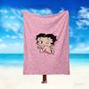 1pc Comfortable Home Print Throw Blanket, Betty Boop Blanket For Bed and Sofa Use, Special Present For Family