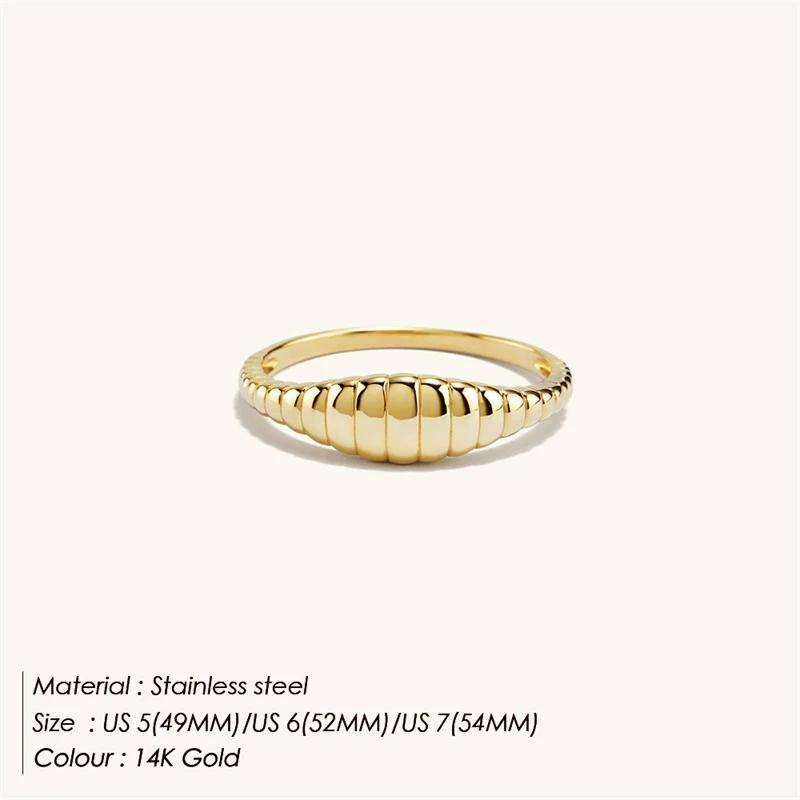 women Simple Fashion Style texture  tail ring 316L Stainless Steel tail ring Classic Couple For Women And Wedding Zircon 2025