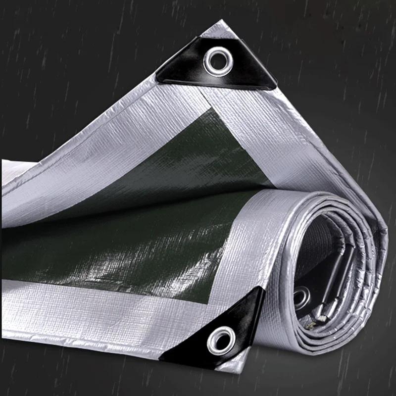 140~180GSM Outdoor Rainproof PE Tarpaulin Camping Tent Mat Gazebo Canopy Awnings Garden Furniture Cover Wateproof Sun Shade Net