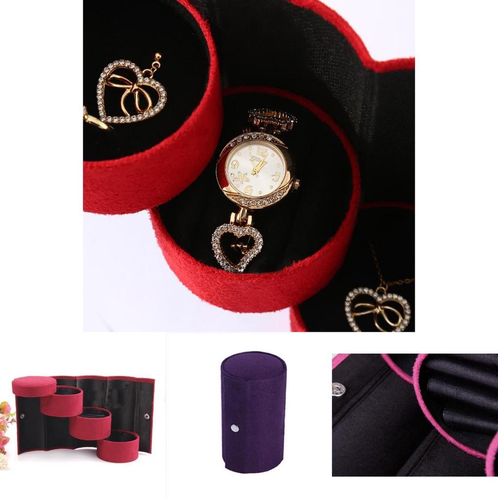 Compact And Fashionable Jewelry Display Box Organizer Perfect For Travel Storage