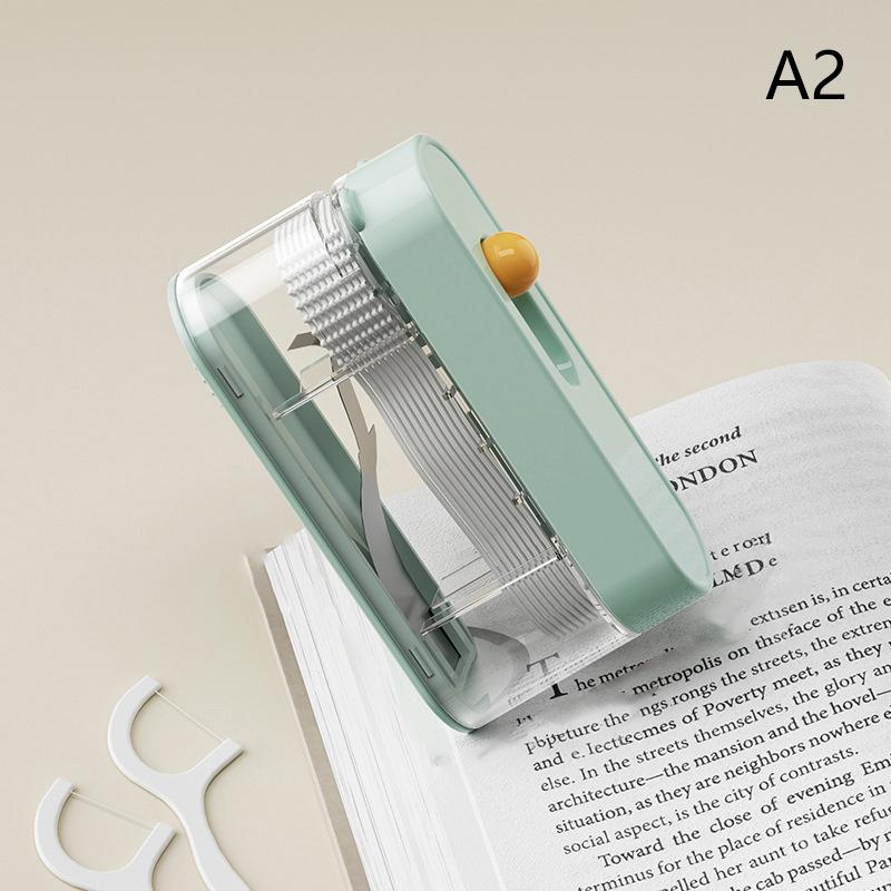Portable Automatic Ejectable Floss Dispenser With 10Pcs Floss Oral Care Dental Floss Box Disposable Flossing Sticks