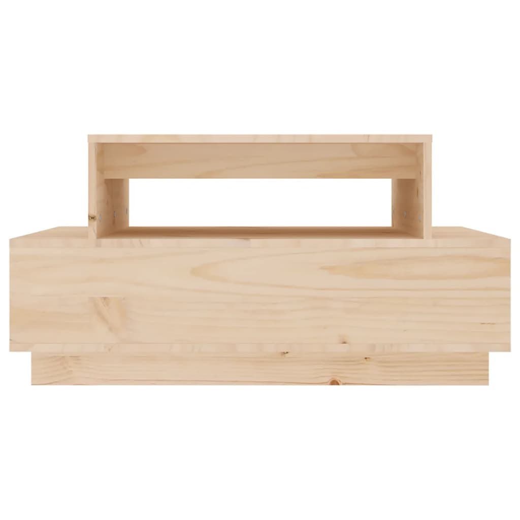Vidaxl Stolik Kawowy, 80X55X40,5 Cm, Lite Drewno Sosnowe