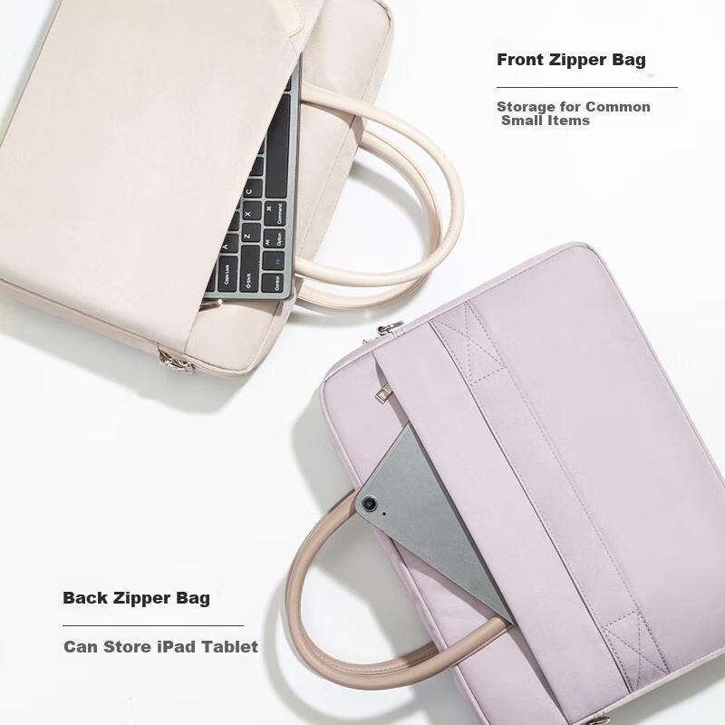 WOMT Briefcase Laptop Bag Handheld 13/14 Inch Suitable for Women, Apple Macbook Air Pro Huawei Notebook