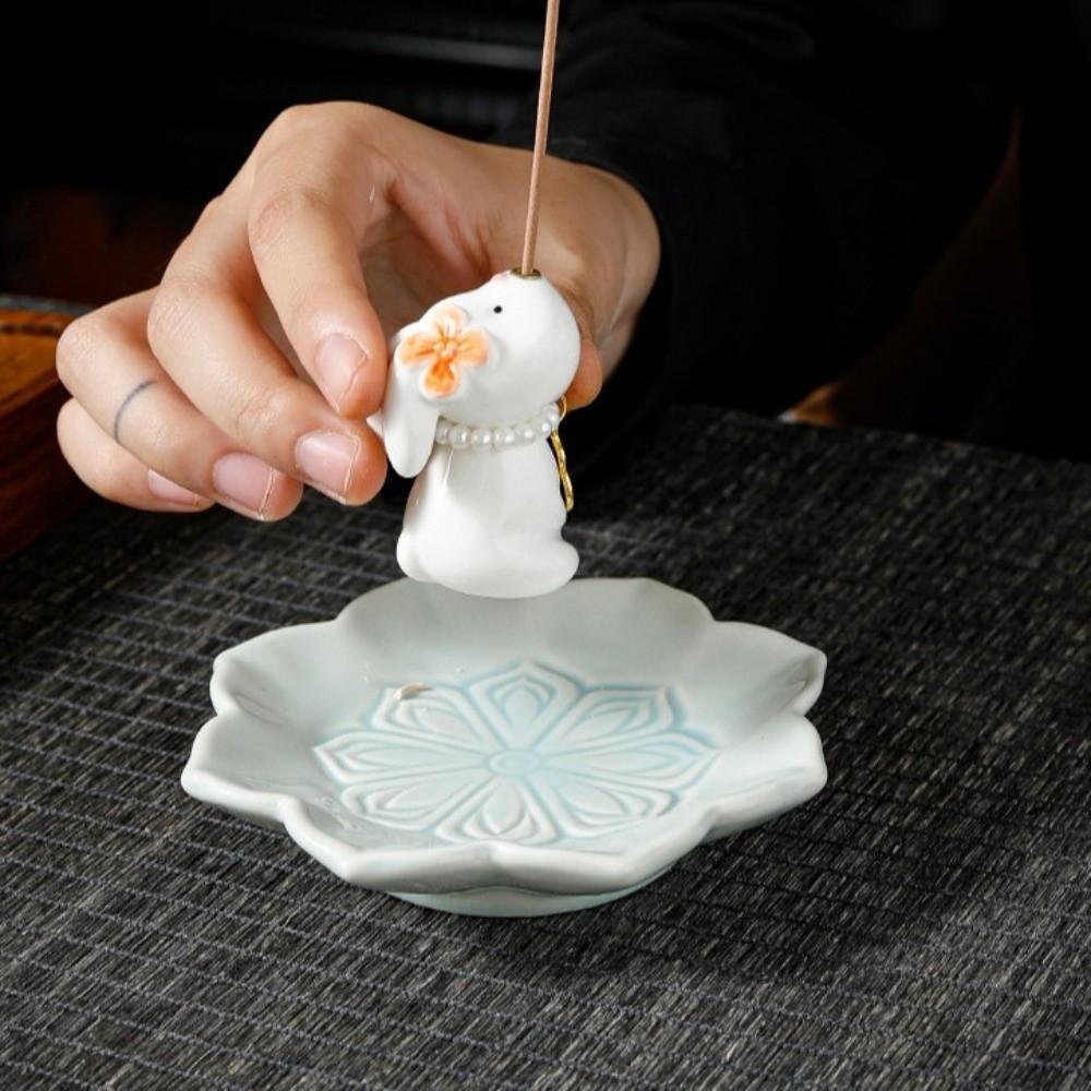 Home Decor Sheep Rabbit Incense Burner Chinese New Year Aromatherapy Incense Holder  Bedroom