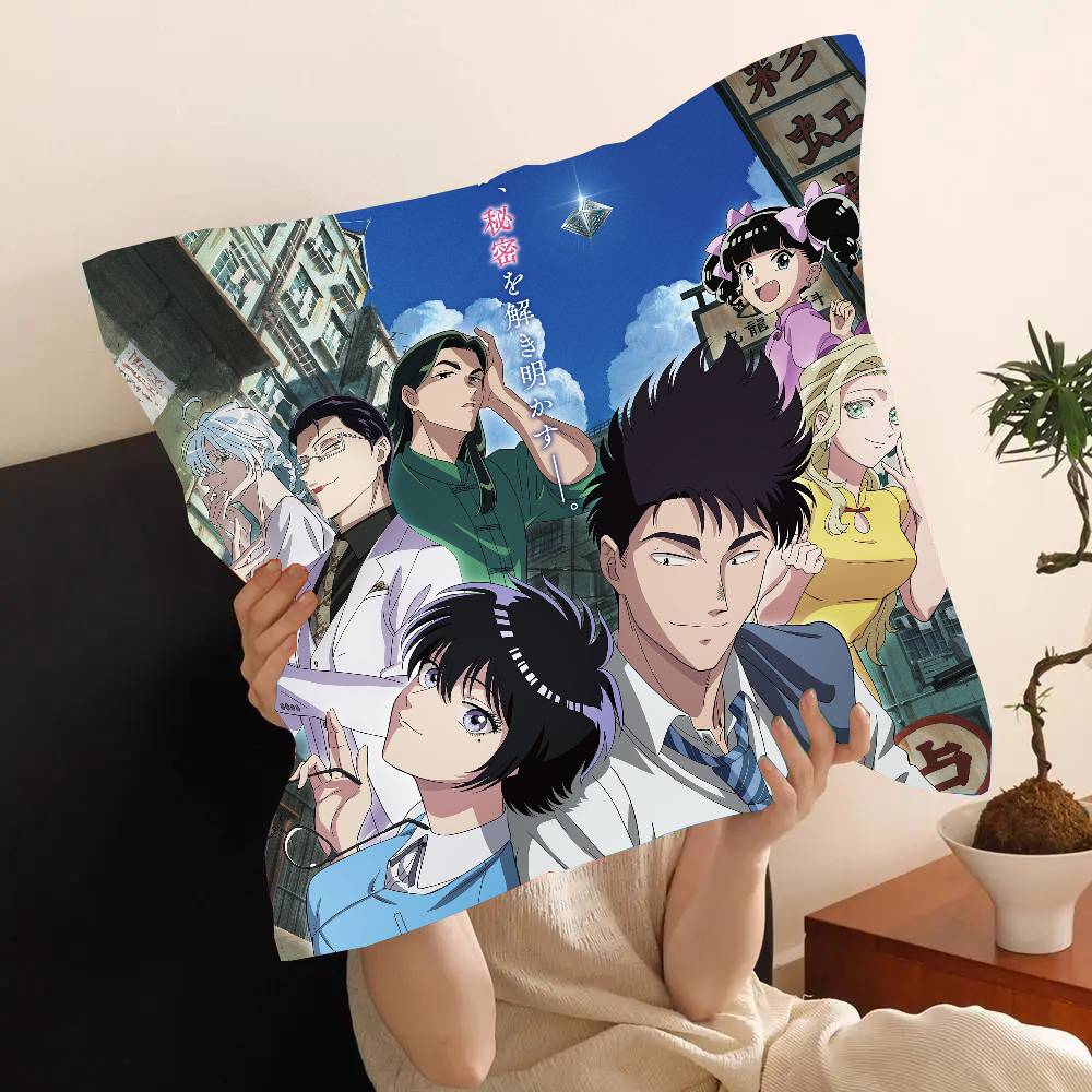 Kowloon G-Generic Romance Anime Pillow Case Fashion Square Pillowcase Bedroom Sofa Room Ins Decoration Leisure