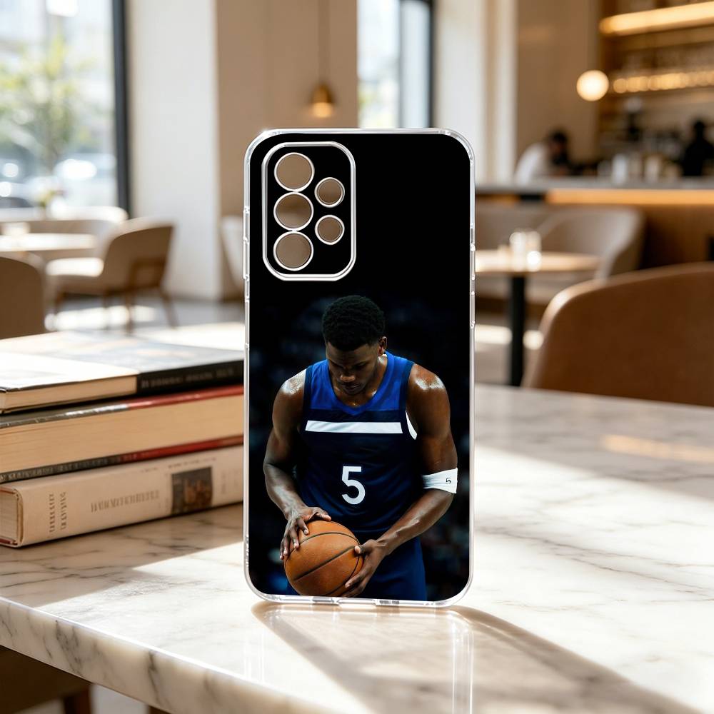 Basketball Antman 5 Anthony Edwards Phone Case For Samsung S25,S24,S21,S22,S23,S30,Ultra,S20,Plus,Fe Transparent Cover Samsung S24Plus