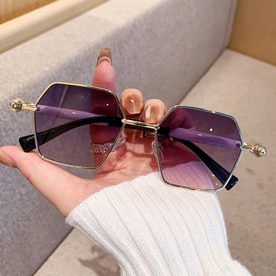 European and American Style Retro Sunglasses for Women, High-end Gradient Two-tone Temples, Fashionable Sunglasses for Men.