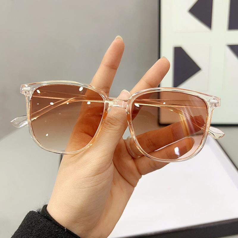 Retro Sunglasses Women Fashion Pink Gradient Eyewear Trending Leopard Square Sun Glasses Men Shades Uv400 Eyewear