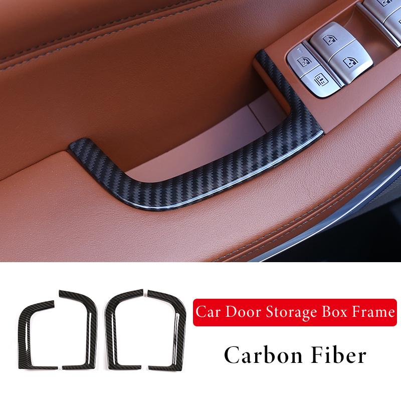 ABS Chrome/Carbon Fiber Car Window Lift Button Frame Trim Accessories For BMW X5 G05 X7 G07 2019-2026  Left Hand Drive