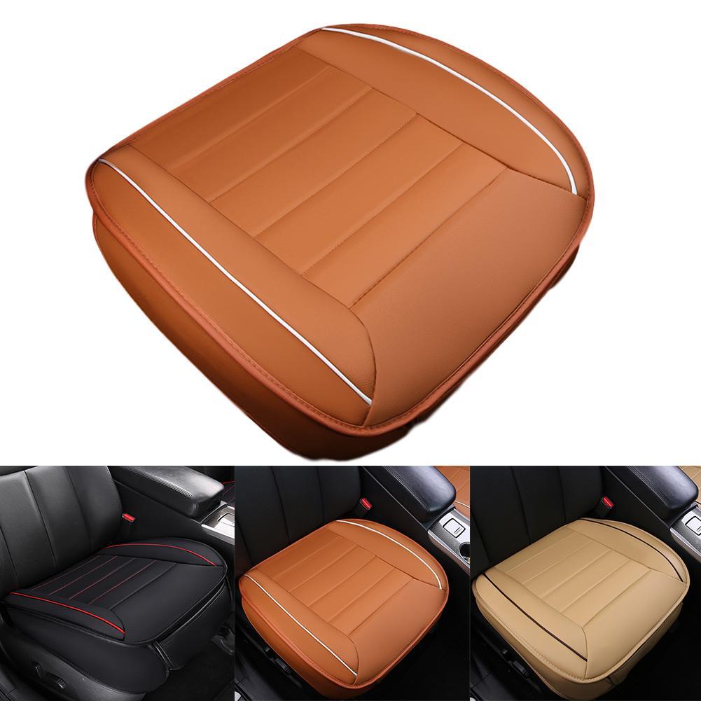 Ultra-Luxury Car Seat Protection Single Seat Without Backrest PU Senior Leather Seat Cover Odorless For Most 5-seat Sedan SUV