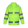 Hochgeschwindigkeits Fluoreszierend Grün Doppellagiges Reflektierendes Regenmantel- und Hosen-Set für den Schwerlastgebrauch