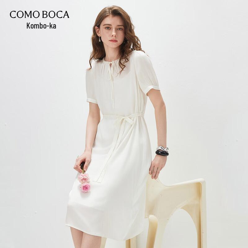 Komon Boca Women s 2026 S/S Mulberry Silk Tie-Waist Dress M