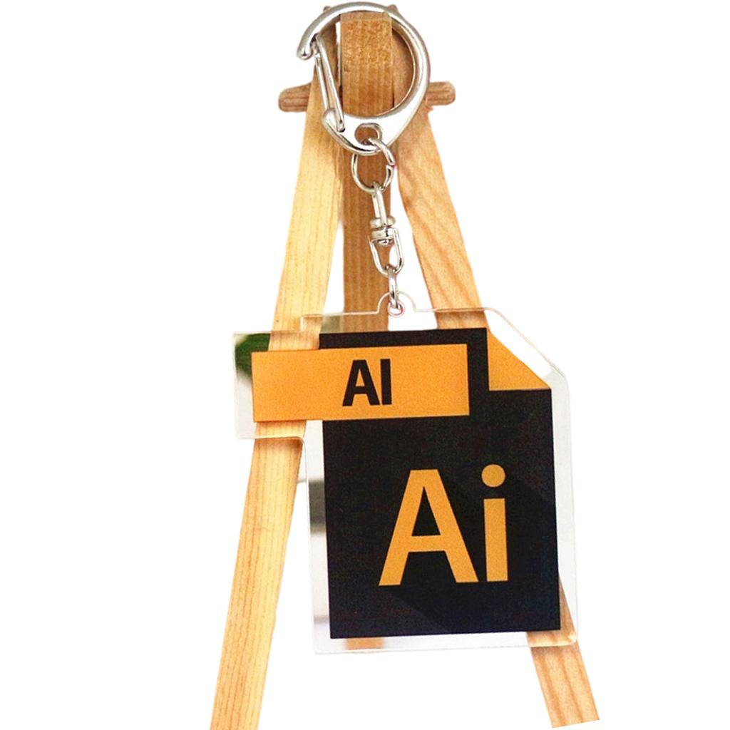 Creative Car Keychain Artistic Design Acrylic Lightweight Key Ring Pendant Daily Use Gift for Students Professionals