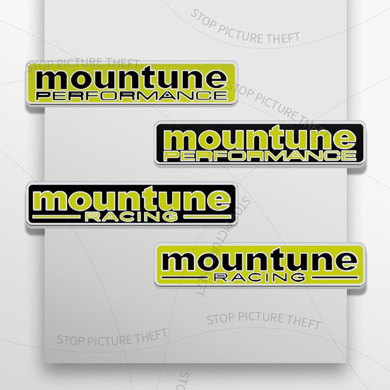 1Pcs 3D Metal Mountune Performance Racing Logo Emblem Car Rear Tail Bumper Trunk Sticker For Ford Focus Fiesta Mondeo Kuga Puma