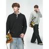 Dream Made American Old Money Style Henry Collar Sweater for Men, Autumn Lazy Style High-End Knitwear