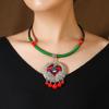 A few retro collars Miao short tassel neck chain woven Tibetan silver collarbone necklace women's performance accessories