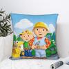 Cartoon B-Bob B-Builder Pillow Case  Custom Pillow Cover For Living Room Sofa Fashion Pillowcases