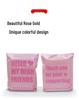 Rose Gold Waterproof Express Packaging Bag for Clothing