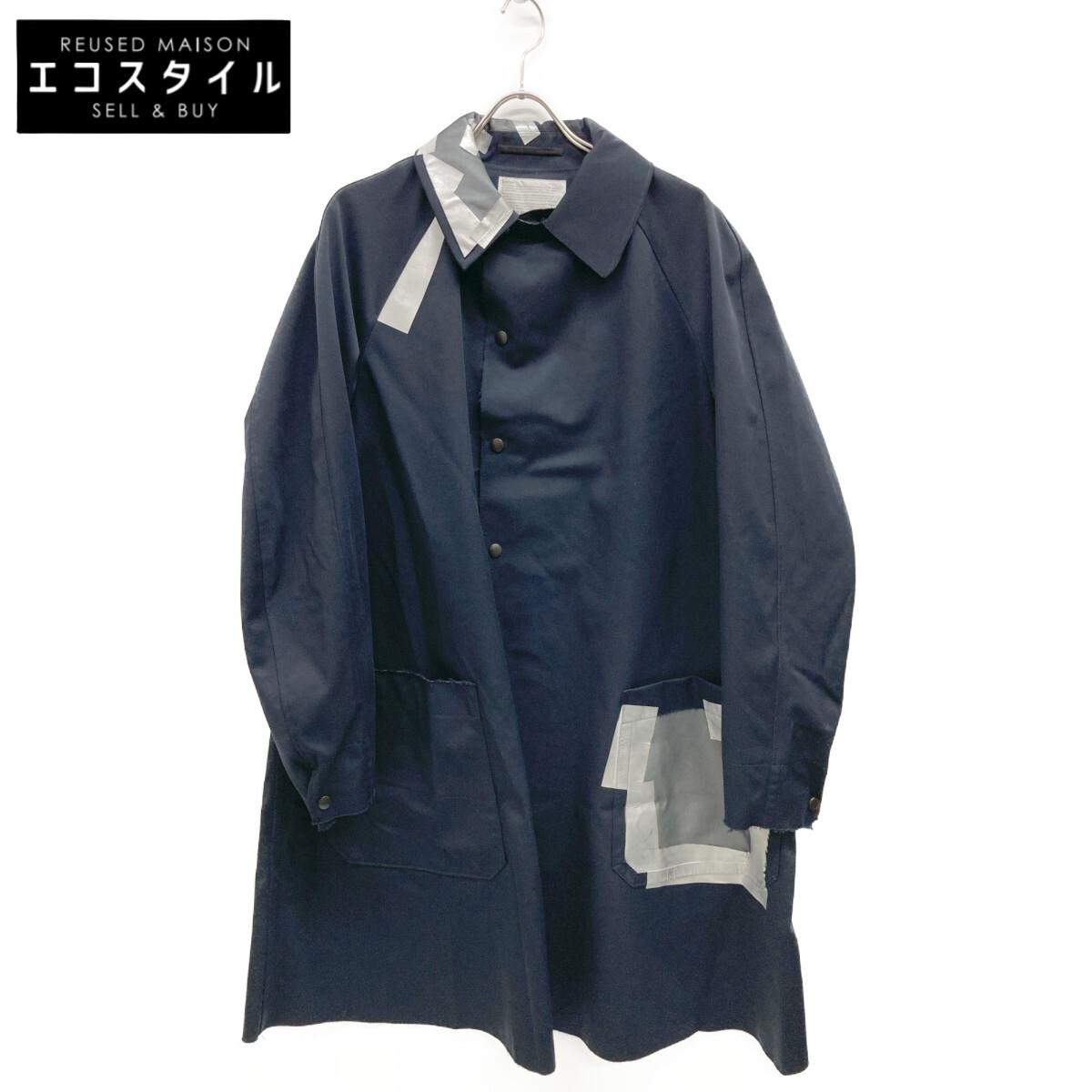 

kolor 19WCM C06104 Nylon twill 3-layer soutien collar coat coat Not written Navy SilverUsed