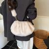 Neue Bequeme Vielseitige Oberhandtasche Damen Winter Flauschige Wolke Umhängetasche Retro Pelzig Pendler Aufbewahrungstasche Geldbörse Handtasche