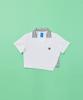 OWURA Flat Collar Crop Top_White
