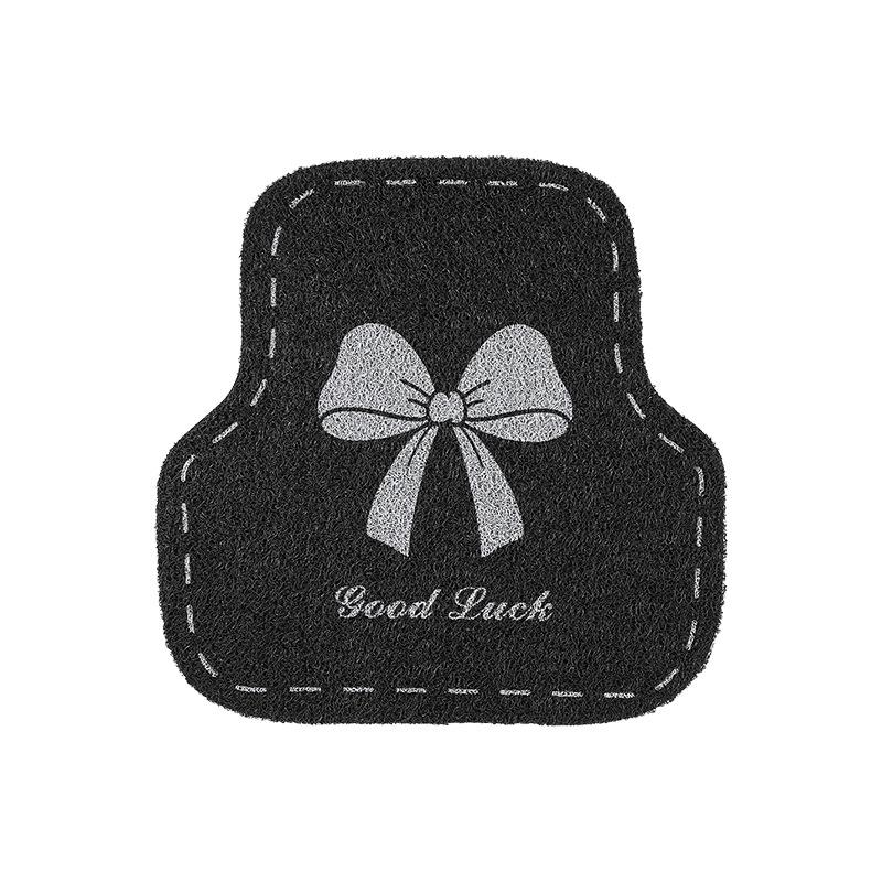 Car floor mat cartoon cute silk circle universal car mat creative car general car anti-dirty floor mat