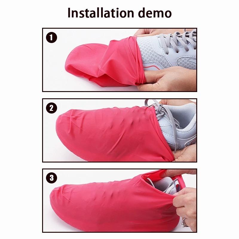 Protectors Silicone Rain Boots for Indoor Quality Waterproof Shoe Covers Unisex Shoes Outdoor Rainy Reusable Outdoor Shoe Covers