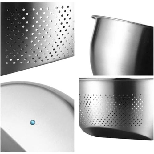 Rice Drainer, Rice Washing Bowl, Rice Washing Bowl, Rice Washing Bowl, Rice Draining Bowl, 304 Stainless Steel Drainage Basin, Kitchen Rice Washing Bo