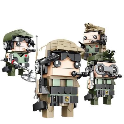 KAZI Militärfahrzeug-kompatibles Montagebausteinmodell Logistikerkennungstruppe Gepanzerte Signalübertragung Kinderspielzeug