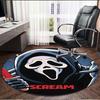 Ghostface Print Round Rug, Washable Floor Carpet, For Entryway Dorm Laundry Room Office Study, Home Decor Birthday Christmas Gift