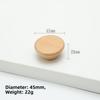 Nordic Style Cabinet Knob Handle Wooden Round Wardrobe Drawer Handles Square Solid Wood Lockers Knob Handle Cabinet Doors