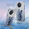 Paredzēts vivo X90 5G Case Rabbit Design PC+TPU Kickstand tālruņa vāciņam